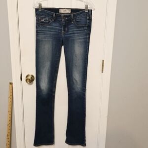 Hollister Women's Blue Bootcut Jeans - Classic Low-Rise - Size 27 or 5L long